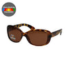 Spectrum polarized zonnebril ovaal tortoise bruin dames