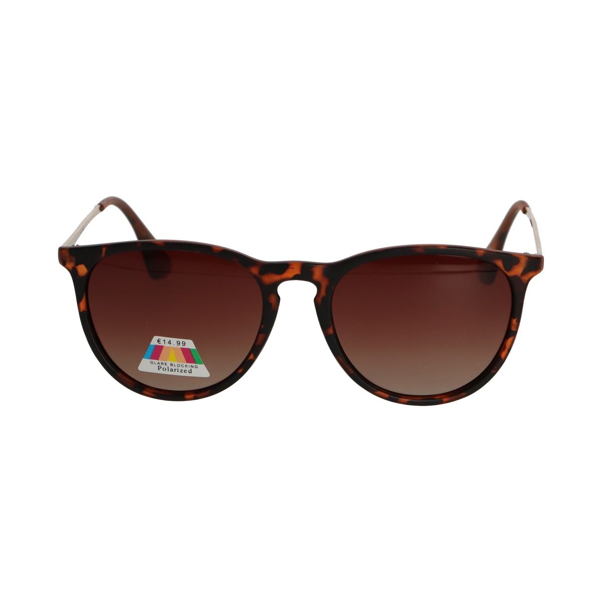 Spectrum Spectrum Polariazed Occhiali da sole intorno alle donne marrone oro tartaruga