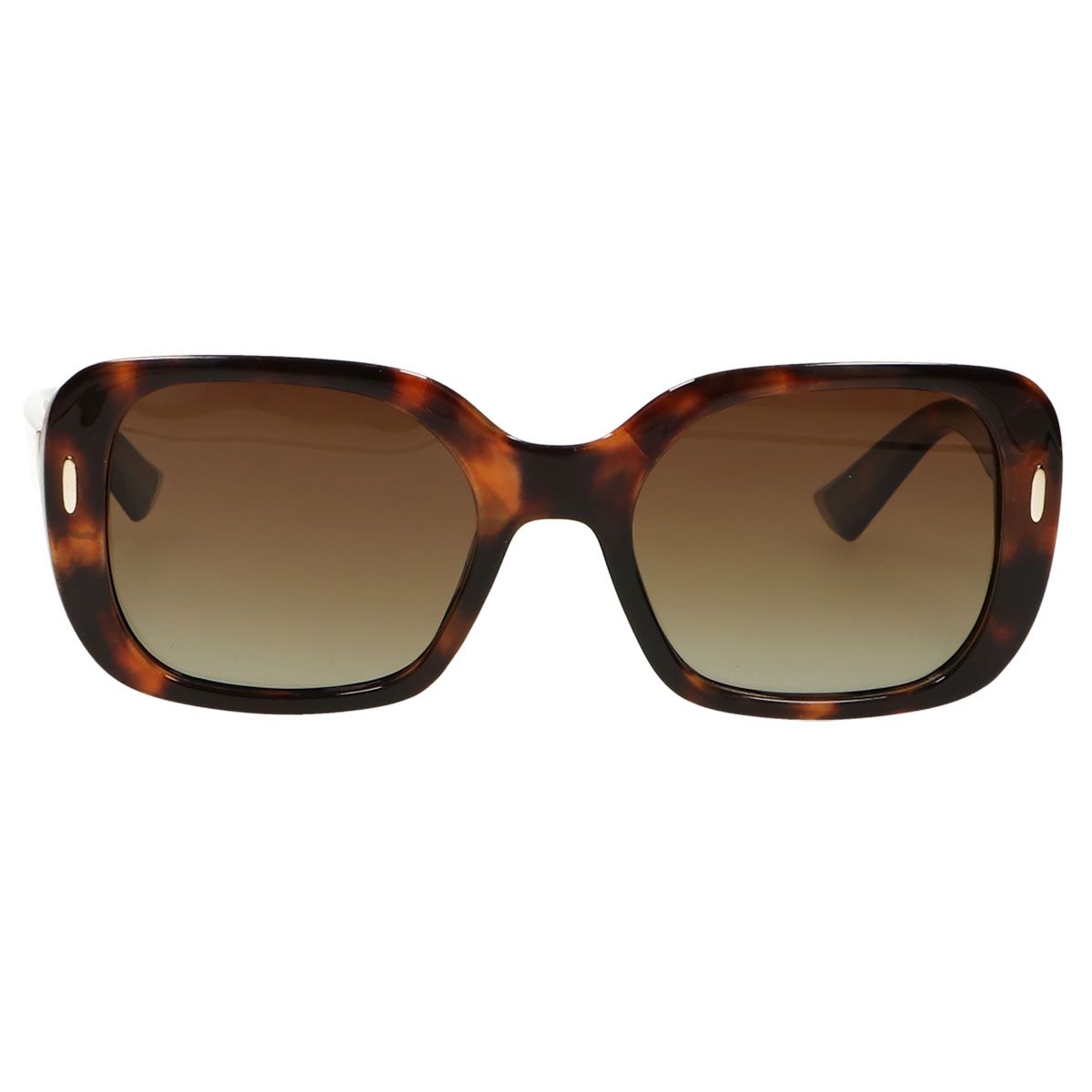 Occhiali da sole polarizzati Spectrum tartaruga sfumato marrone con oro da donna