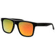 Gafas de sol polarizadas Spectrum cuadradas negro mate naranja hombre