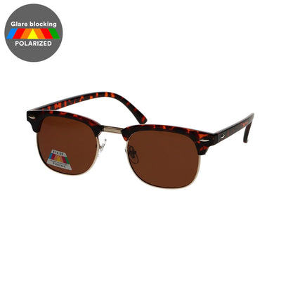 Espectro espectro gafas de sol polarizadas Club Square Havana Gold Brown Unisex