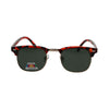 Spectrum polarized zonnebril club vierkant havana goud groen unisex