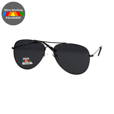 Spectrum Spectrum Polariazed Occhiali da sole Pilota Grigio nero