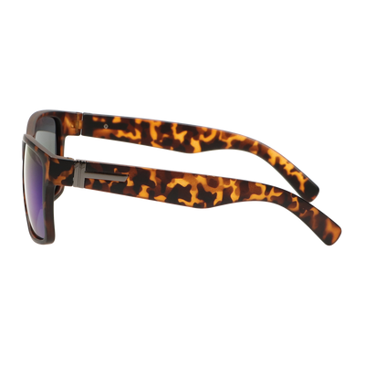 Spectrum polarized sunglasses square tortoise blue unisex