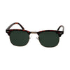 Spectrum zonnebril club vierkant havana goud groen unisex