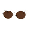 Spectrum Spectrum occhiali da sole Plat oval oro metal marrone unisex
