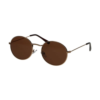 Spectrum Spectrum Gafas de sol Plant Oval Gold Metal marrón unisex