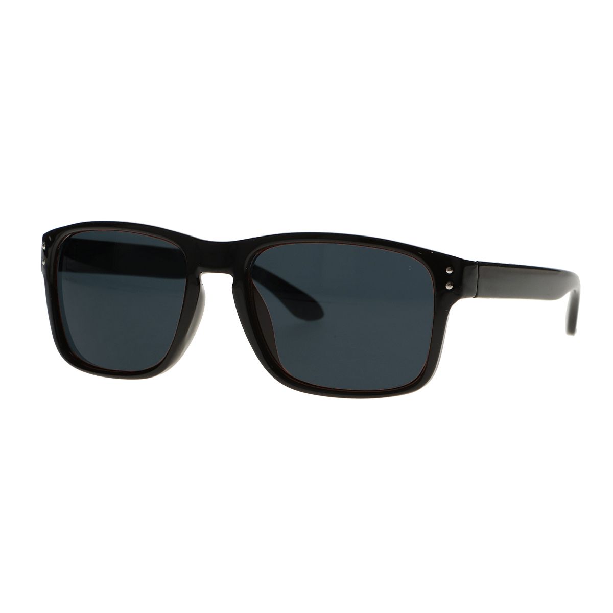 Spectrum Spectrum occhiali da sole Black Rectangle Brown Glass Unisex