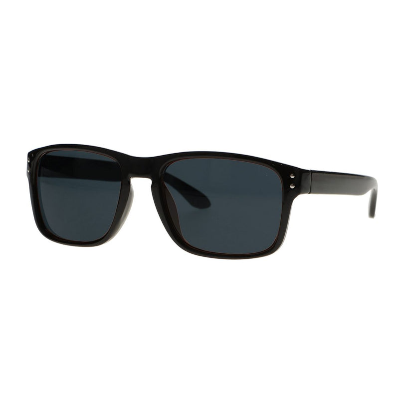 Spectrum Spectrum occhiali da sole Black Rectangle Brown Glass Unisex