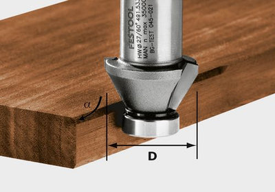Accesorios Festool hw 45°-ofk 500 fresa cónica hw | 490090
