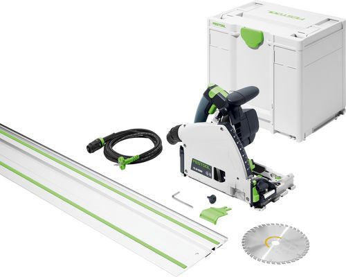 Festool ts 60 kebq-plus-fs invalcirkelzaagmachine + geleiderail | 1500 w | in systainer 577417