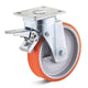 Rueda giratoria Torwegge + freno carga pesada 150x50mm (u)