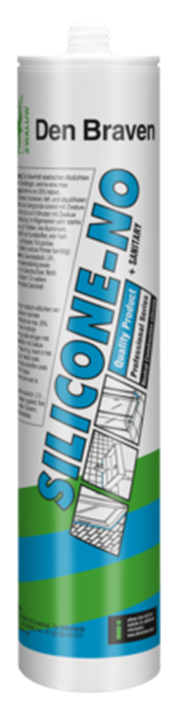 Zwaluw silicone-no + sanitario | 310ml| grigio argento - 30619415