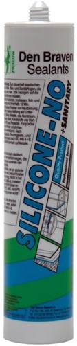Sellador de silicona Zwaluw-no 310ml gris plateado - 10706701
