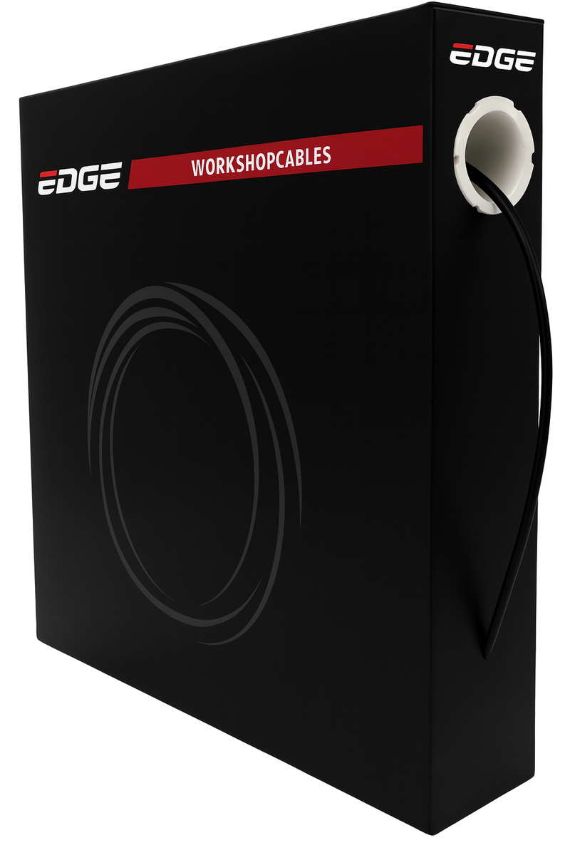 Edge rem buitenkabel ø5mm 30 meter met teflon voering - zwart