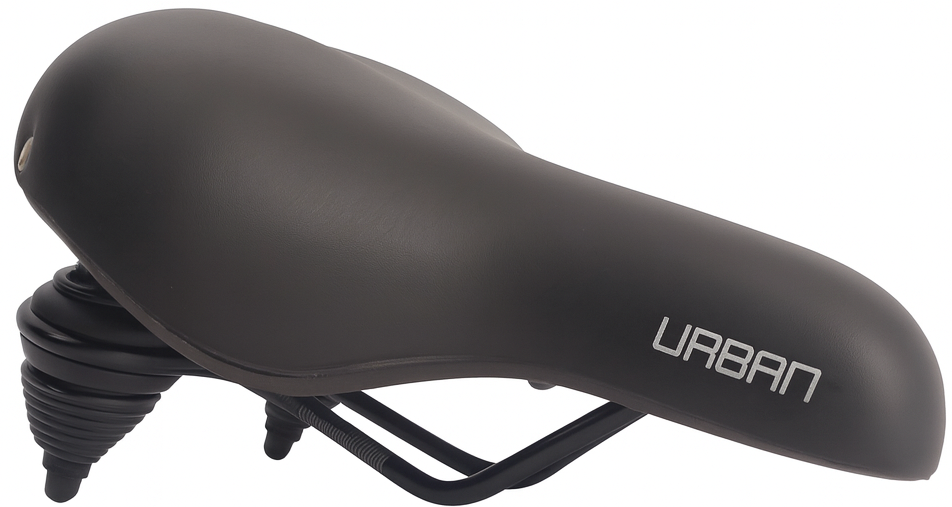 Saddle Urban de bicicleta - Negro (empaque del lugar de trabajo)