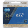 KMC Ketting e12 Ti-Ni goud, 1 2x11 128, 130 schakels, 5.2mm pin, 12-speed