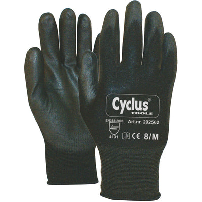 Cycle Cycplus 7292562 guanti di assemblaggio di medie dimensioni 8 bordo giallo