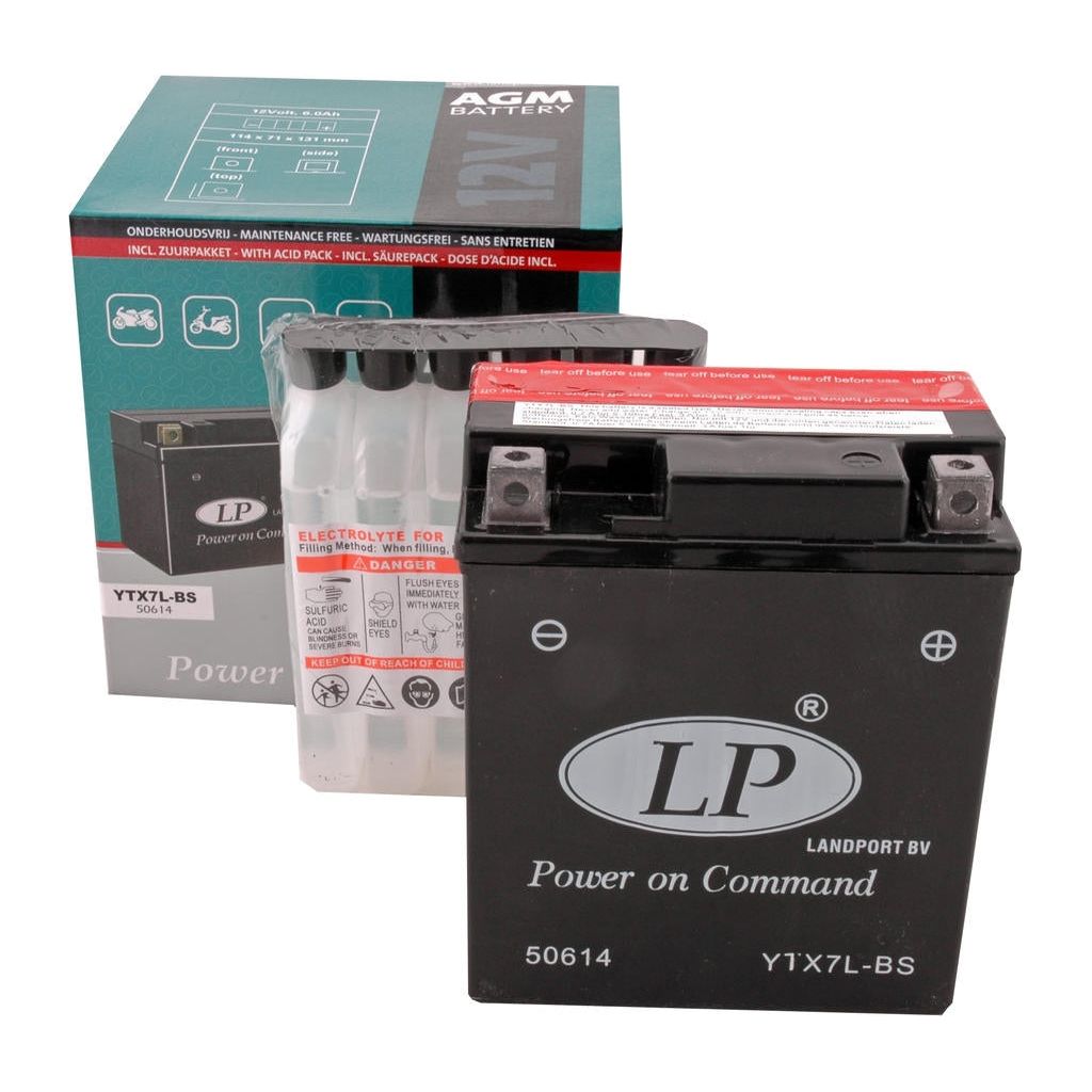 Batería Landport CTX-7-LBS incl. Acid pack (para Fly, Primavera, Sprint)