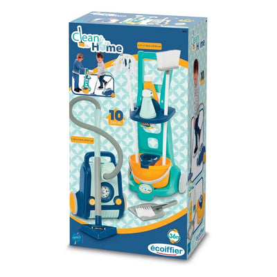 Ecoffier Clean Home Cleaning Cart con aspirapolvere