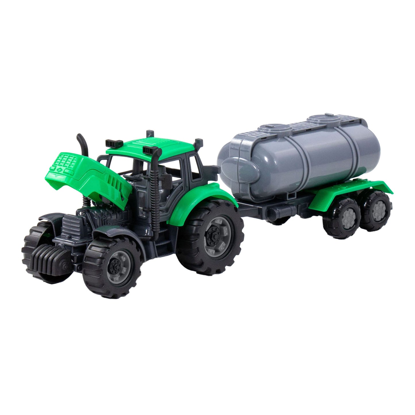 Cavallino Toys Cavallino Tractor met Tankwagen Groen, Schaal 1:32