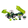Cavallino Toys Cavallino XL Tractor Groen met KiepAanhangwagen en Emmerset, 9dlg.