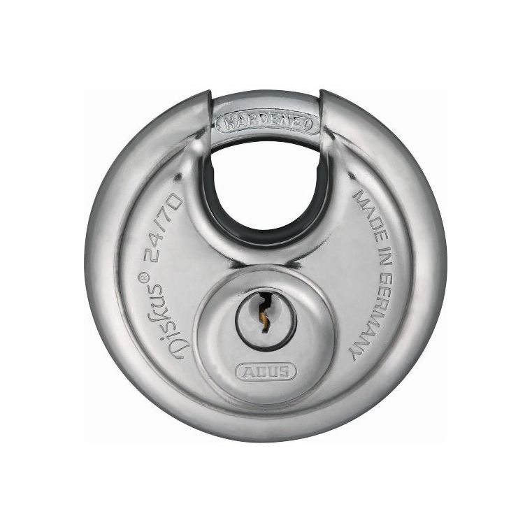 Abus Discus 24 70 Hangslot - Zilver, Sleutelsluiting, 7cm