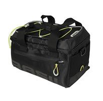 Basil Miles Trunkbag - Sportieve zwarte bagagedragertas voor sportievelingen - 7L - Zwart Lime