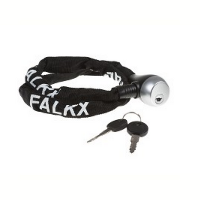 Candado de cadena Falkx Steal 3.5x800mm, cubierta de nylon negro