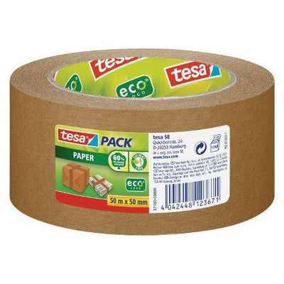 Tesa Packaging Tape Brown 1 x 50m x 50mm