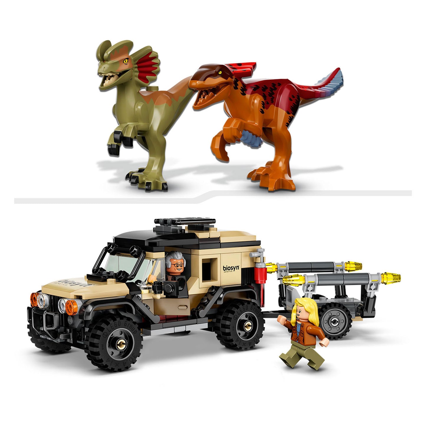 LEGO LEGO Jurassic 76951 Pyroraptor e Transport dilophosaurus