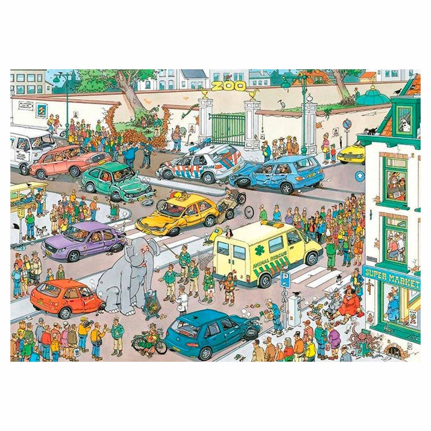 Jumbo Jigsaw Puzzle va de compras, 1000.