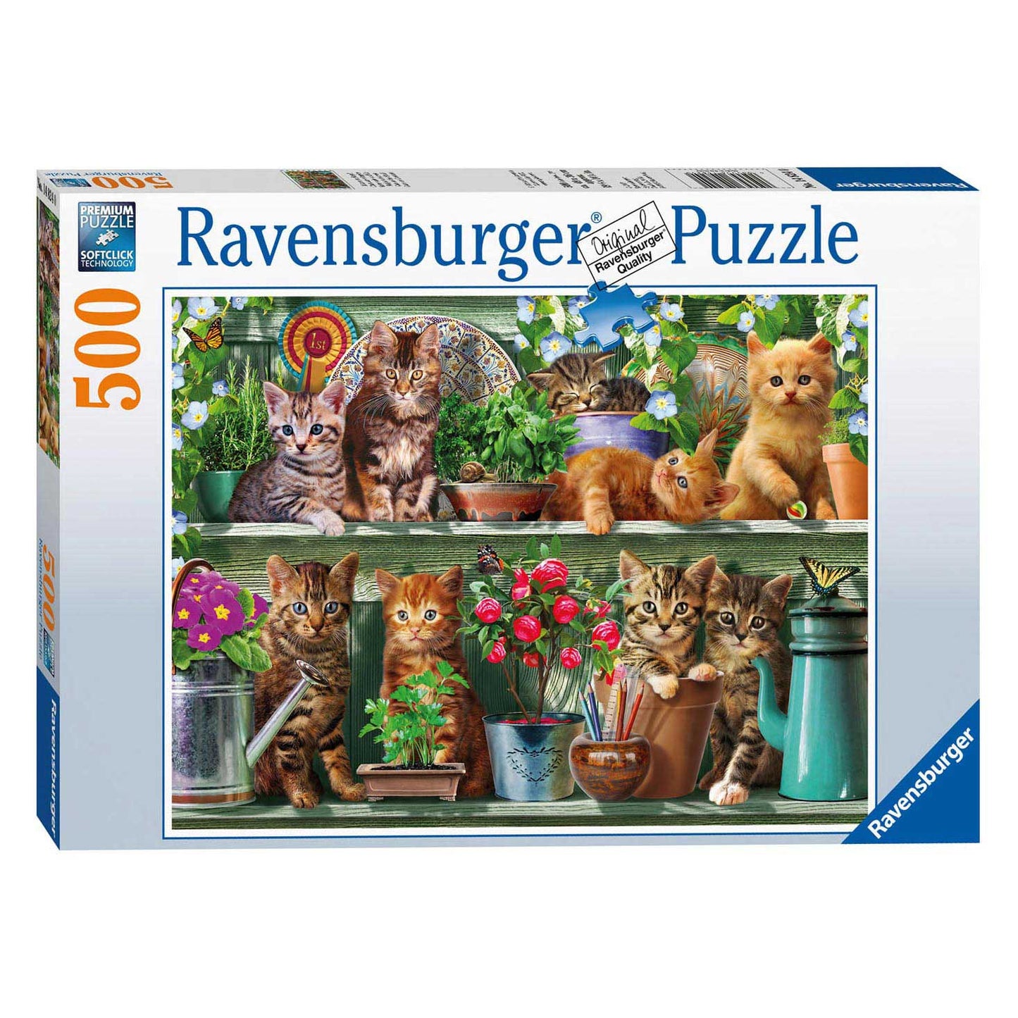 Ravensburger - gatitos de rompecabezas en el estante 500st.