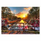 RAVENSBURGER PULSTER CICLING A AMSTERDAM, 1000st. - afbeelding 2