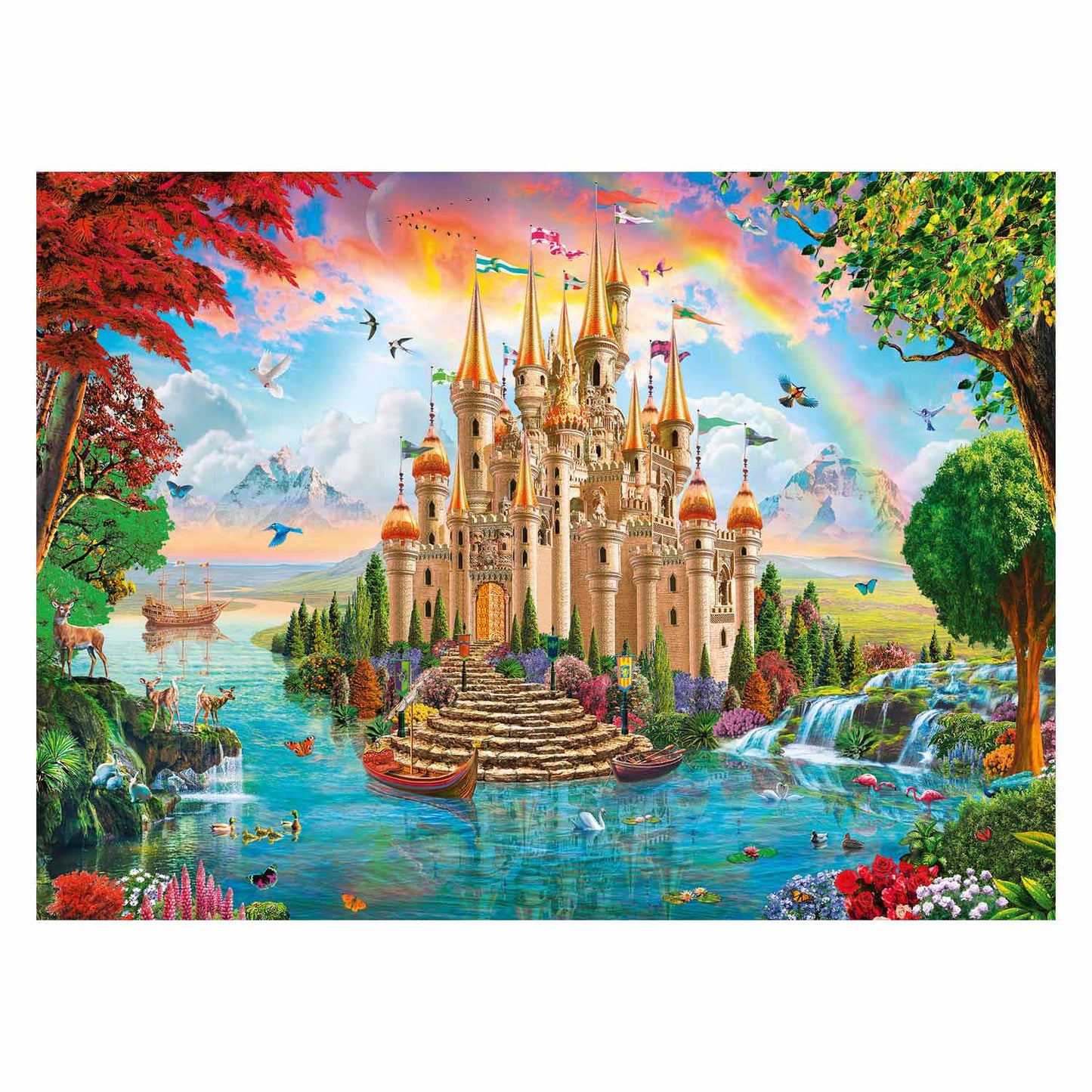 Ravensburger Fairytale -simile a Castle of Play Puzzle, 100 °. Xxl