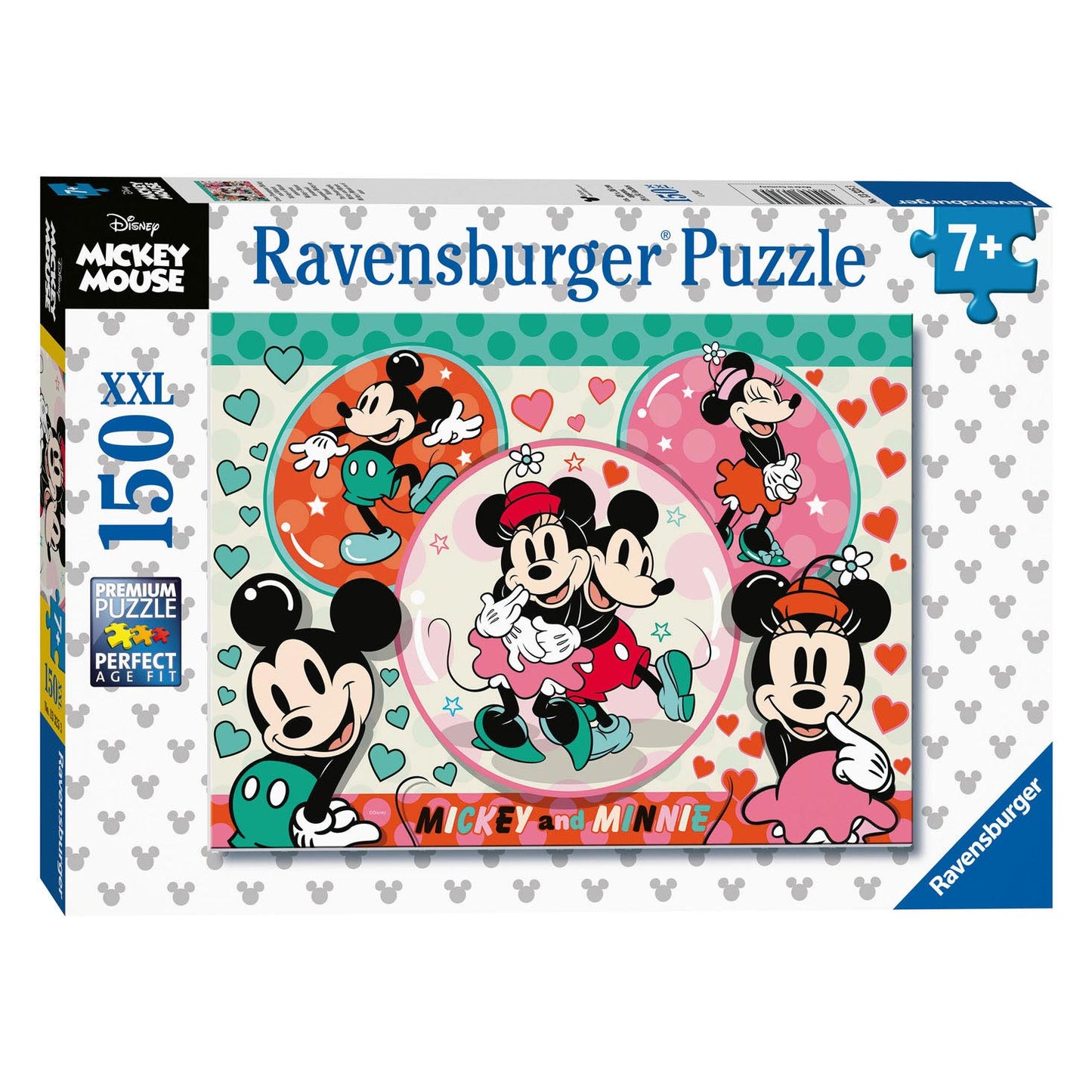 RAVENSBURGER DROOMPAAR MICKEY MINNIE LEG PUALLE, 150 °. Xxl