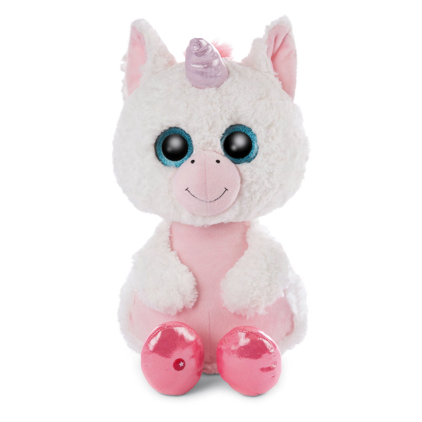 Nici Glubschis Pluchen abrazo unicornio de carcasa Milky, 45 cm