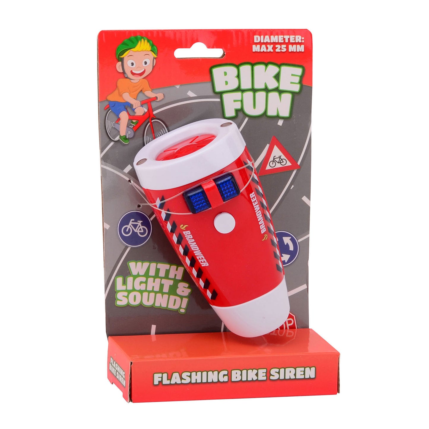Bike divertimento a led Lamp Fire Brigade con sirena