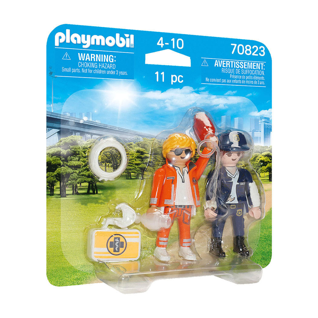 Playmobil City Life Duopack Spoedarts en Politieagente 70823