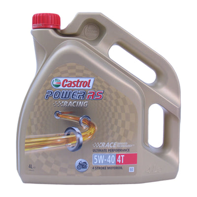 Castrol Oil Power RS ​​Racing 4T 5W-40 bottiglia di 4 litri