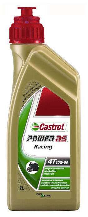 Castrol Oil Power Rs Racing 4T 10W-50 Botella a 1 litro