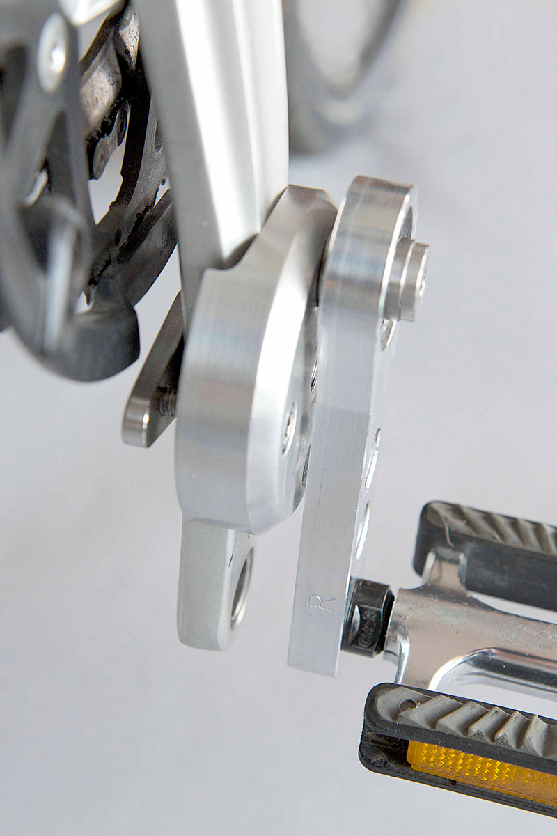 FOM ALU ROM pedalata Eccentrica pedala sinistra d'argento