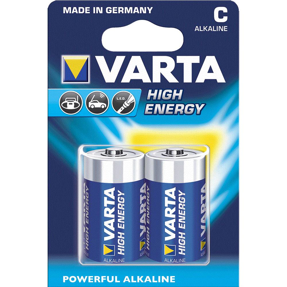 Varta Batterij VARTA Longlife Alkaline LR14 C (2x)