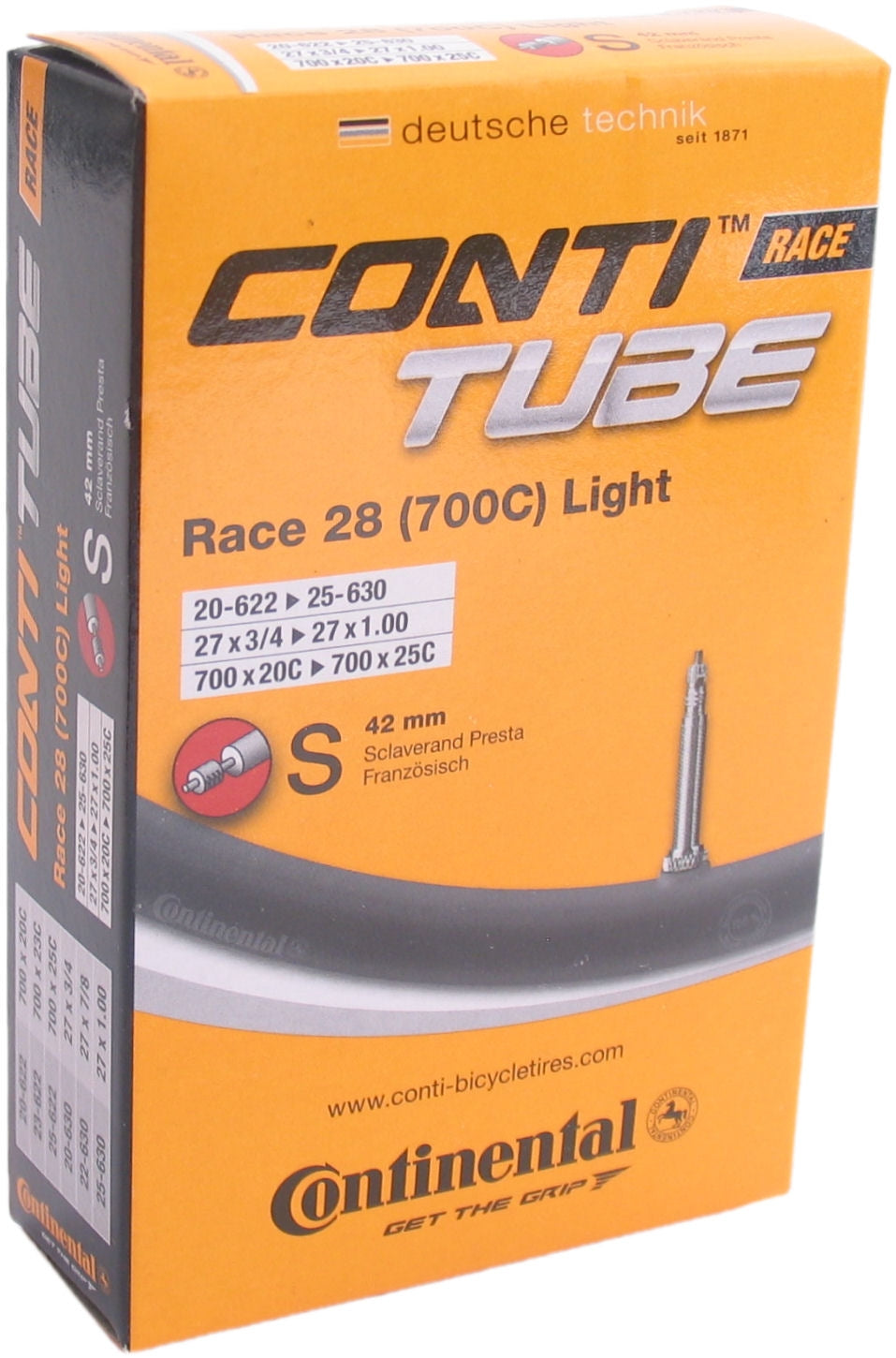CONTINENTAL Binnenband 28 Race Light 18-622 -> 32-630 SV42mm ventiel