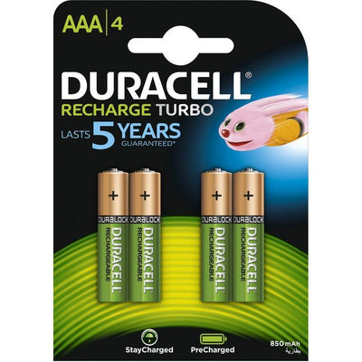 Duracell Batterij oplaadbaar AAA HR03 NimH 1.2V 750 mAh (4 stuks)