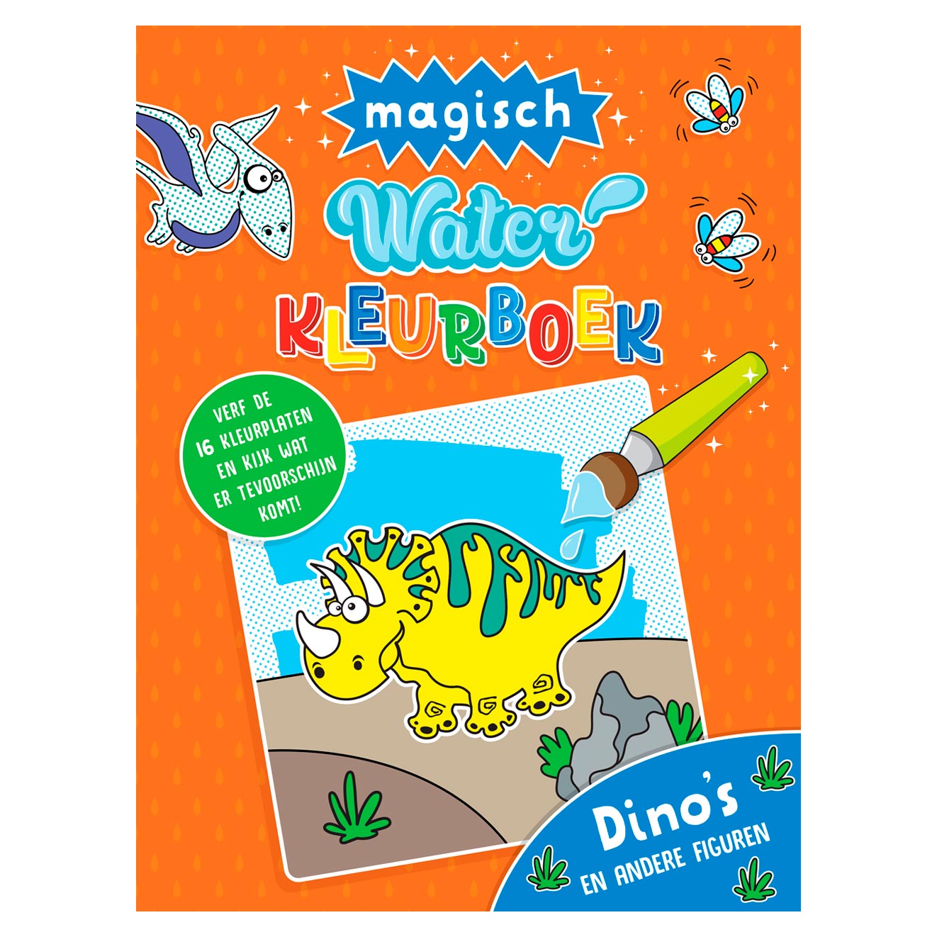 Rebo editori Magical Water Color Book Dinos e altre figure