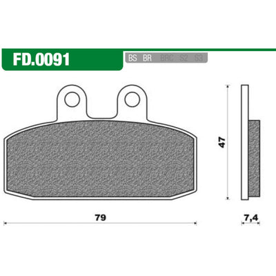 NEWfren Brake Block Juego FD0091
