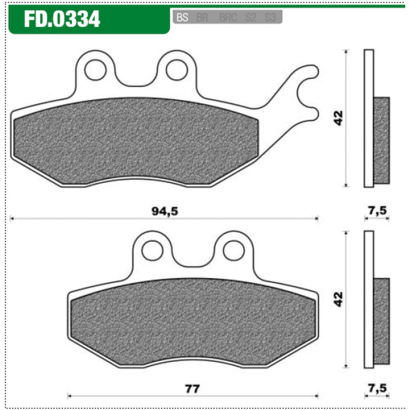 Set di blocchi freno Newfren FD0334