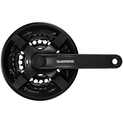 Shimano Crankstel 6 7 8 speed Tourney FC-TY301 met 170mm crankarm 42 x 34 x 24T zwart (werkplaatsverpakking)