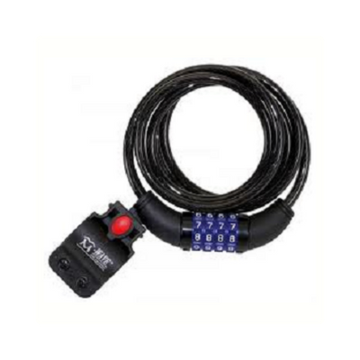 M-Wave Cerradura de cable con código numérico 1500x8mm